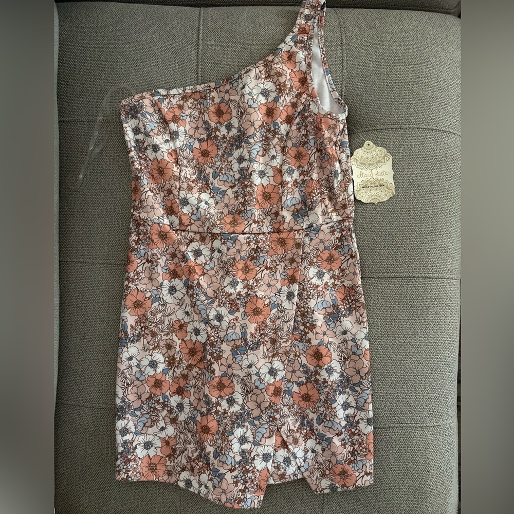 **NWT** Altar’d State Mimi Romper Blue/Orange Size Small
